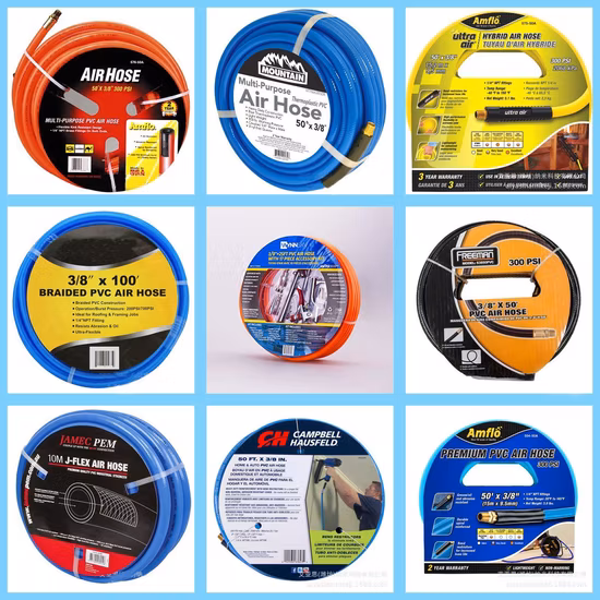 Il miglior tubo flessibile ibrido in PVC per aria compressa verde super flessibile ad alta pressione per impieghi gravosi